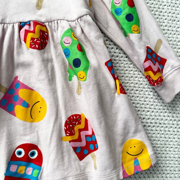 Stella McCartney Kids Girls Pink Ice Lollies Multicolored Popsicle Dress 4 Years - Picture 6 of 9